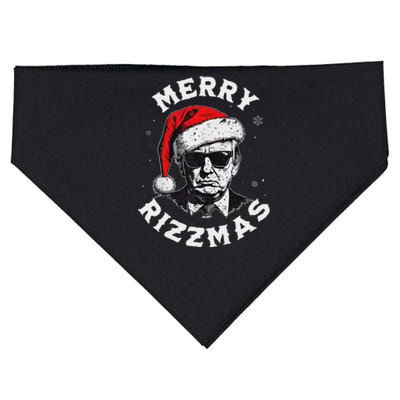 Merry Christmas Funny Trump Santa Claus Xmas Pajamas USA-Made Doggie Bandana