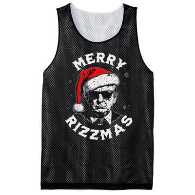 Merry Christmas Funny Trump Santa Claus Xmas Pajamas Mesh Reversible Basketball Jersey Tank