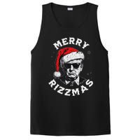 Merry Christmas Funny Trump Santa Claus Xmas Pajamas PosiCharge Competitor Tank