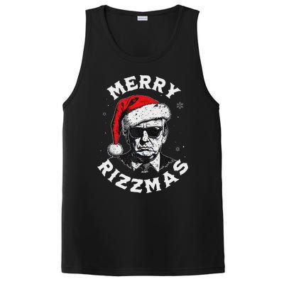 Merry Christmas Funny Trump Santa Claus Xmas Pajamas PosiCharge Competitor Tank