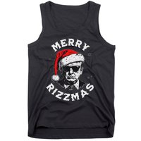 Merry Christmas Funny Trump Santa Claus Xmas Pajamas Tank Top