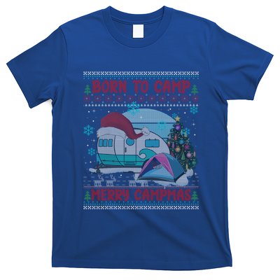 Merry Campmas Funny Camping Camper Christmas Ugly Sweater Gift T-Shirt