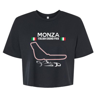 Monza Circuit Formula Racing Car Italian Grand Prix Bella+Canvas Jersey Crop Tee