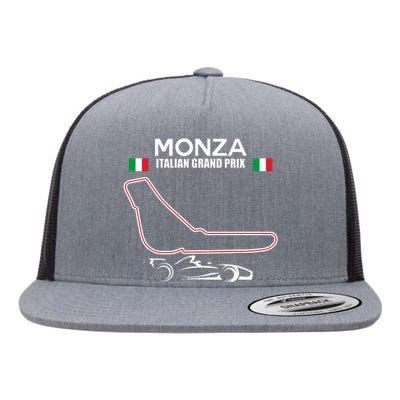 Monza Circuit Formula Racing Car Italian Grand Prix Flat Bill Trucker Hat