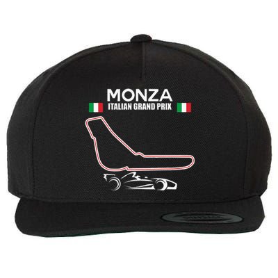 Monza Circuit Formula Racing Car Italian Grand Prix Wool Snapback Cap