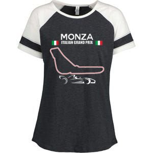 Monza Circuit Formula Racing Car Italian Grand Prix Enza Ladies Jersey Colorblock Tee