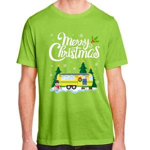 Merry Christmas Funny Xmas Tree Rv Camper Camping Lover Gift Adult ChromaSoft Performance T-Shirt