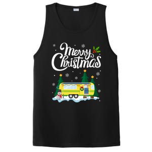 Merry Christmas Funny Xmas Tree Rv Camper Camping Lover Gift PosiCharge Competitor Tank