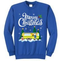 Merry Christmas Funny Xmas Tree Rv Camper Camping Lover Gift Sweatshirt