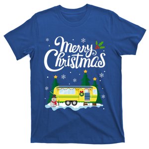 Merry Christmas Funny Xmas Tree Rv Camper Camping Lover Gift T-Shirt