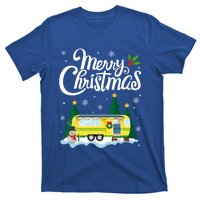 Merry Christmas Funny Xmas Tree Rv Camper Camping Lover Gift T-Shirt