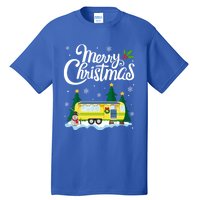 Merry Christmas Funny Xmas Tree Rv Camper Camping Lover Gift Tall T-Shirt