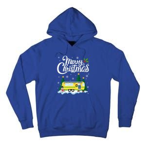 Merry Christmas Funny Xmas Tree Rv Camper Camping Lover Gift Tall Hoodie