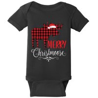 Merry Christmoose Family Christmas Pajamas Moose Long Sleeve TShirt Baby Bodysuit