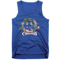 Merry Christmas Funny Dancing Skeletons Xmas Skeleton Dance Meaningful Gift Tank Top