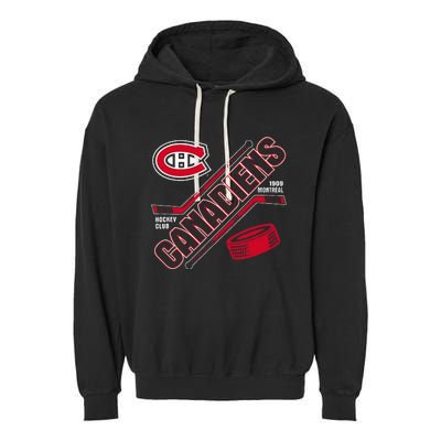 Montreal Canadiens Force Blue Officially Garment-Dyed Fleece Hoodie