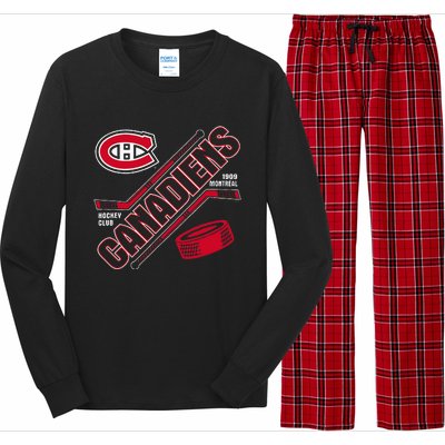 Montreal Canadiens Force Blue Officially Long Sleeve Pajama Set