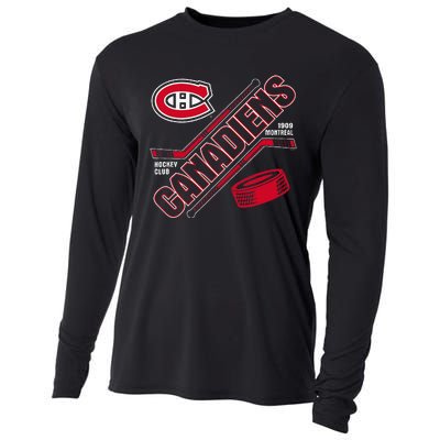 Montreal Canadiens Force Blue Officially Cooling Performance Long Sleeve Crew