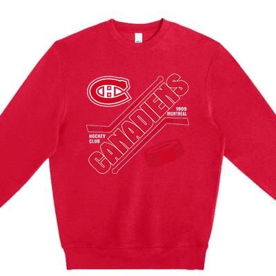 Montreal Canadiens Force Blue Officially Premium Crewneck Sweatshirt