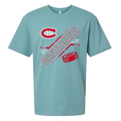 Montreal Canadiens Force Blue Officially Sueded Cloud Jersey T-Shirt