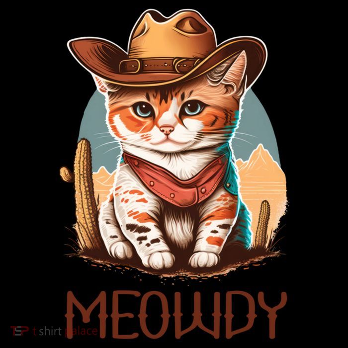 Meowdy Cat Funny Howdy Meme Western Cowboy Kitten Zip Tote Bag