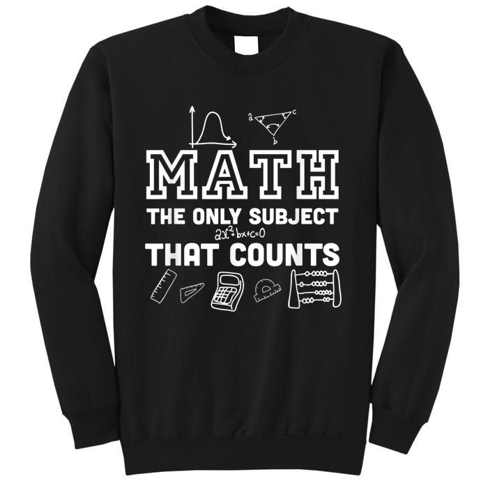 Math Counts Funny Math Teacher Sweatshirt