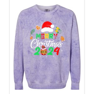 Merry Christmas Family Funny Christmas Colorblast Crewneck Sweatshirt