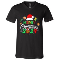 Merry Christmas Family Funny Christmas V-Neck T-Shirt