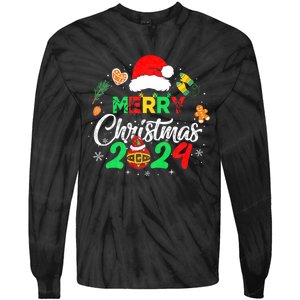 Merry Christmas Family Funny Christmas Tie-Dye Long Sleeve Shirt