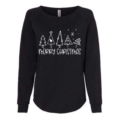 Merry Christmas Family Matching Outfits Xmas  Womens California Wash Sweatshirt