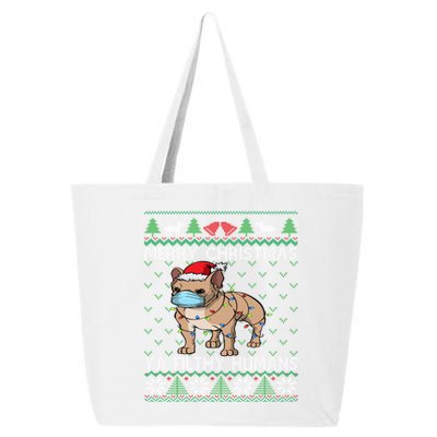 Merry Christmas Frenchie Dog Ugly Christmas French Bulldog Gift 25L Jumbo Tote