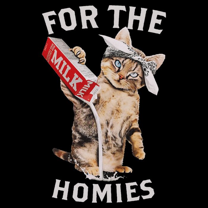 Milk Cat For The Homies Lover Cooling Performance Crew T-Shirt