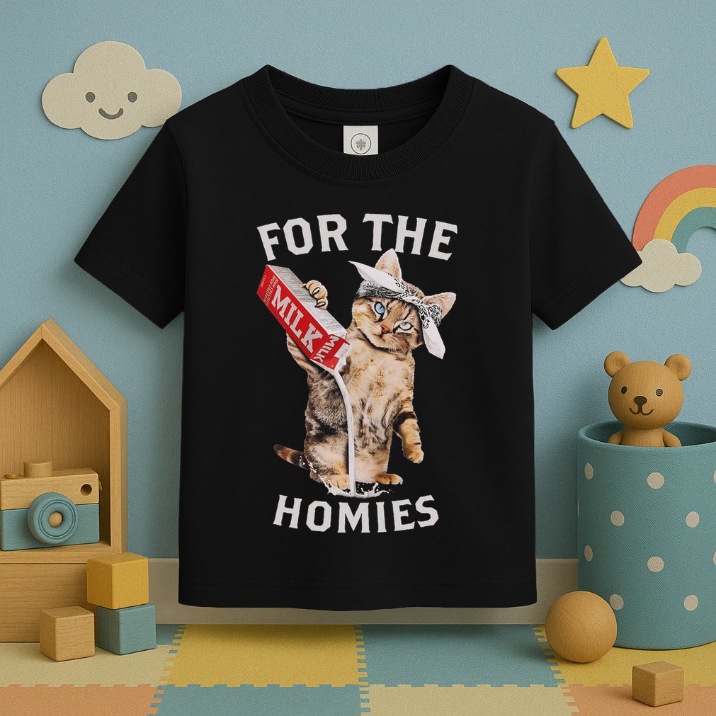 Milk Cat For The Homies Lover Toddler T-Shirt