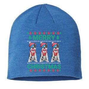 Merry Christmas French Bulldog Puppy Cute Xmas Bulldog Lover Gift Sustainable Beanie