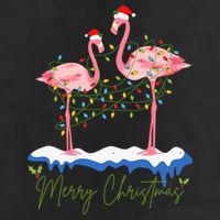 Merry Christmas Flamingo Holiday Adult Drive Performance Visor