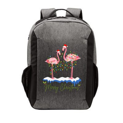 Merry Christmas Flamingo Holiday Vector Backpack