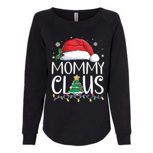 Mommy Claus Family Christmas Pajamas Santa Hat Xmas Lights Gift Womens California Wash Sweatshirt