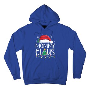 Mommy Claus Family Christmas Pajamas Santa Hat Xmas Lights Gift Hoodie