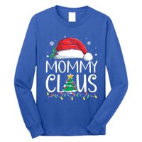 Mommy Claus Family Christmas Pajamas Santa Hat Xmas Lights Gift Long Sleeve Shirt