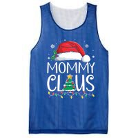 Mommy Claus Family Christmas Pajamas Santa Hat Xmas Lights Gift Mesh Reversible Basketball Jersey Tank