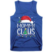 Mommy Claus Family Christmas Pajamas Santa Hat Xmas Lights Gift Tank Top