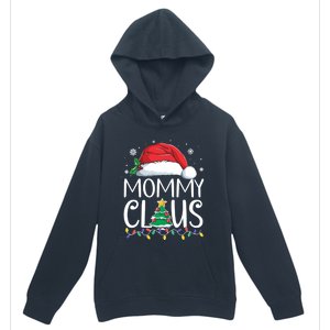 Mommy Claus Family Christmas Pajamas Santa Hat Xmas Lights Gift Urban Pullover Hoodie