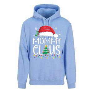 Mommy Claus Family Christmas Pajamas Santa Hat Xmas Lights Gift Unisex Surf Hoodie