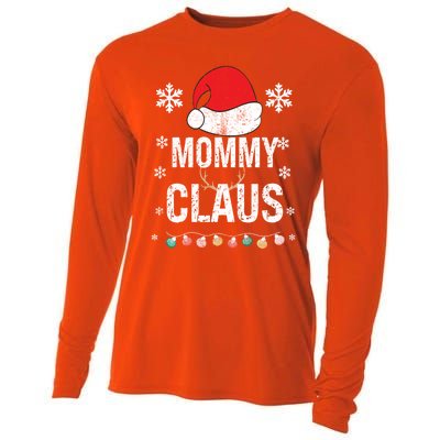 Mommy Claus Family Matching Xmas Light Cute Christmas Pajama Gift Cooling Performance Long Sleeve Crew