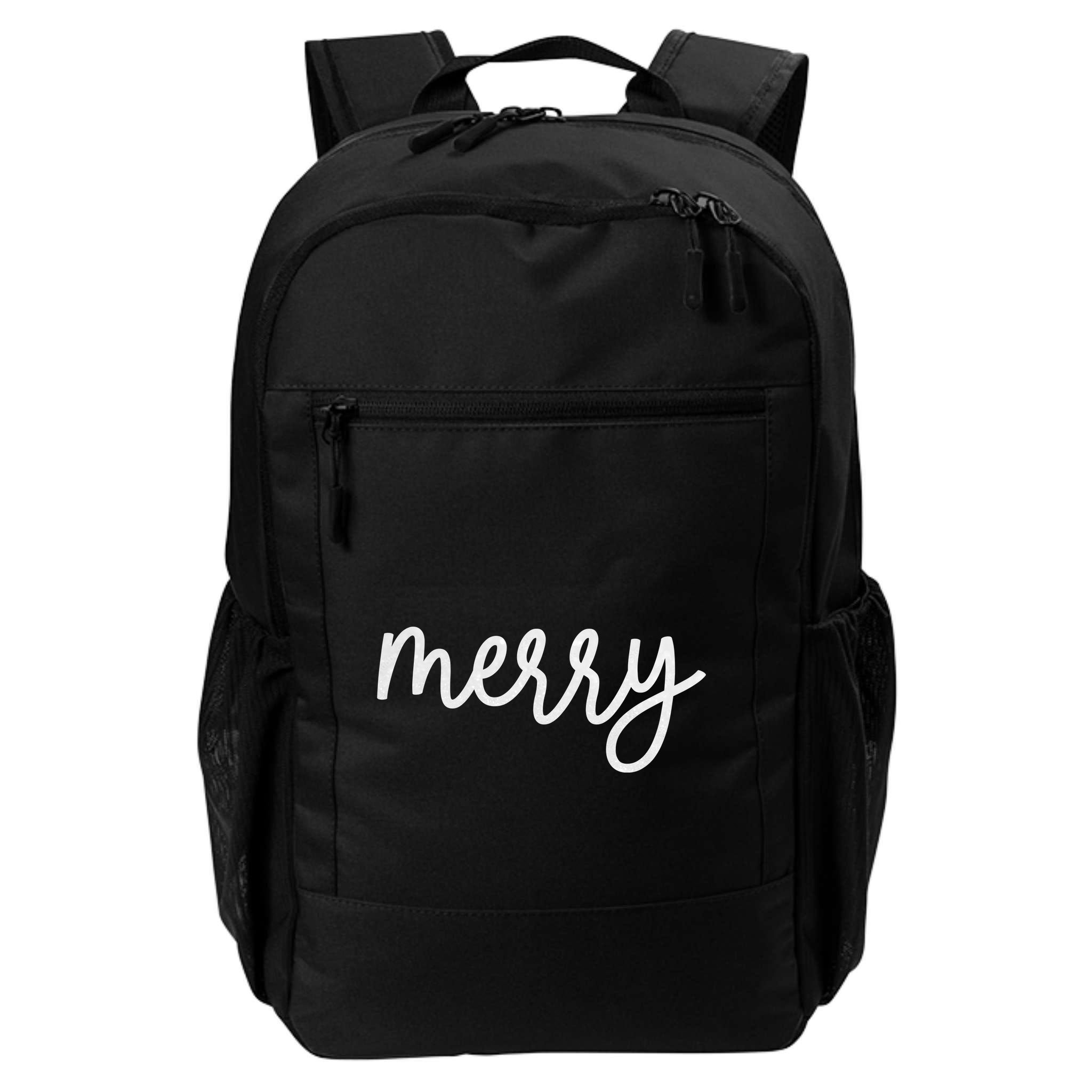 Merry Christmas Festive Family Matching Backpack