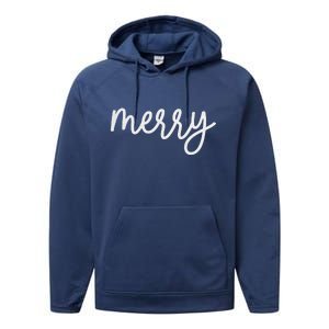 Merry Christmas Festive Family Matching Performance Fleece Hoodie