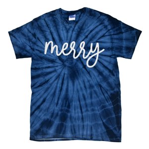 Merry Christmas Festive Family Matching Tie-Dye T-Shirt