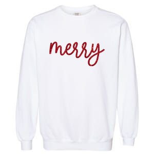 Merry Christmas Festive Family Matching Garment-Dyed Sweatshirt