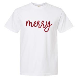 Merry Christmas Festive Family Matching Garment-Dyed Heavyweight T-Shirt