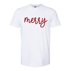 Merry Christmas Festive Family Matching Softstyle CVC T-Shirt